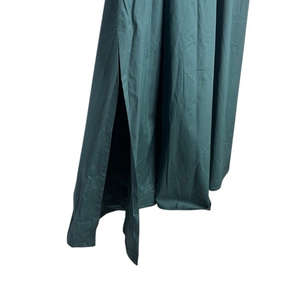 NWT Rosso35 Luxury Shirt Dress Midi in Teal Size 50 (US L) - Picture 9 of 16